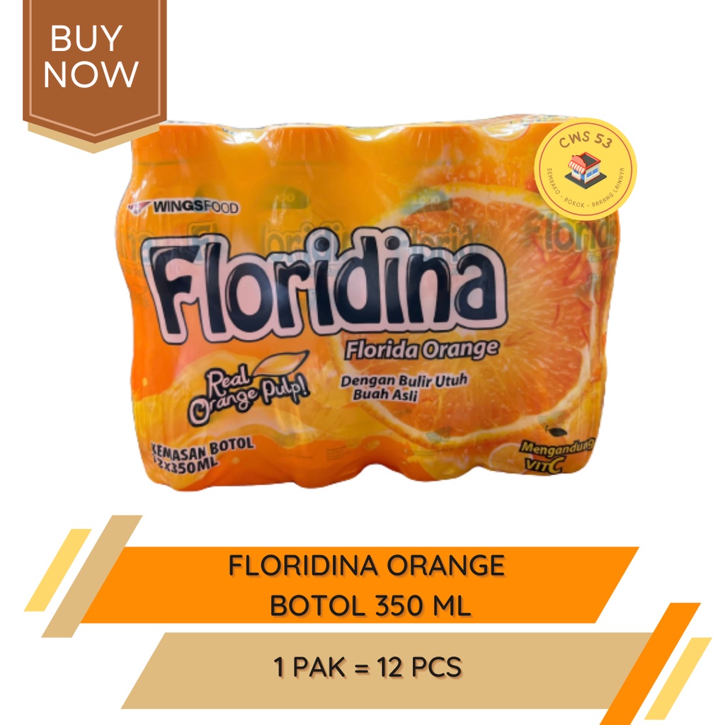 

FLORIDINA Orange Coco Minuman Rasa Jeruk Botol - 350 ml / 12 Pcs / 1 Pak