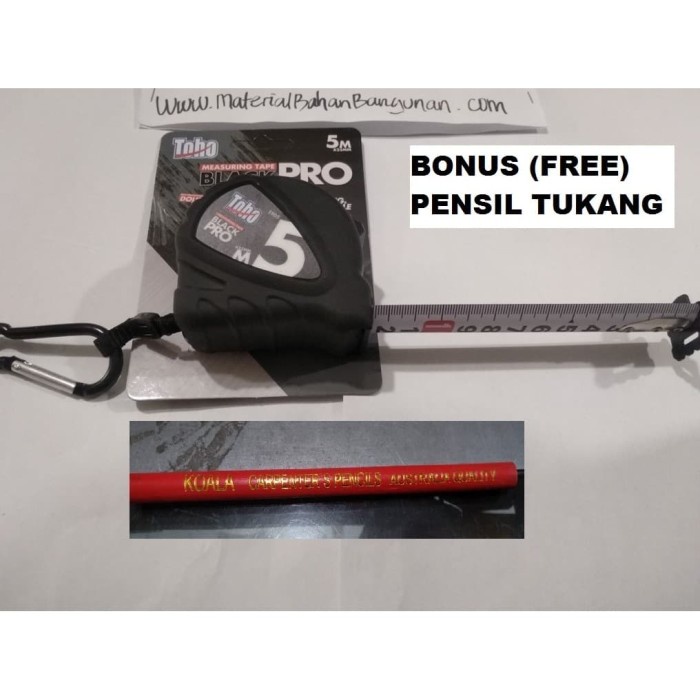 

Meteran Roll 5meter - 2 Pengukur Penggaris Gantungan Free Pensil Depok