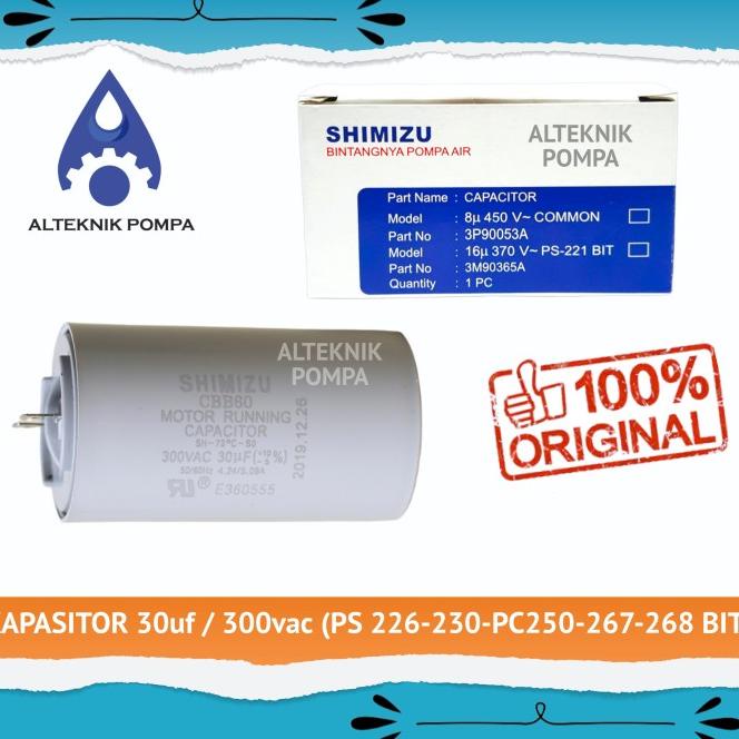 Kapasitor 30Uf 300Vac Original Shimizu