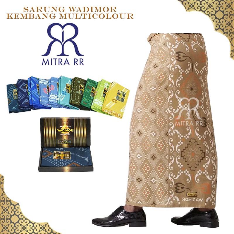 Sarung Wadimor motif Kembang Multicolour - Grosir / Ecer