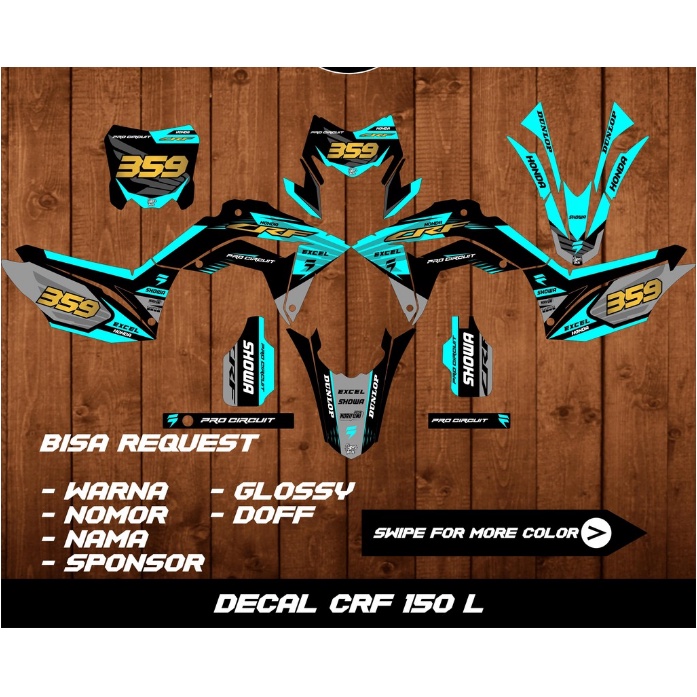 Decal Honda CRF 150L Full Body Desain Simpel Minimalis/decal crf 150 l/decal crf 150 l full body/dec