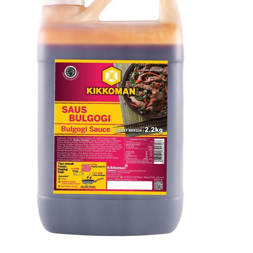 

☈ KIKKOMAN saus Bulgogi Halal jerigen 2L ☛