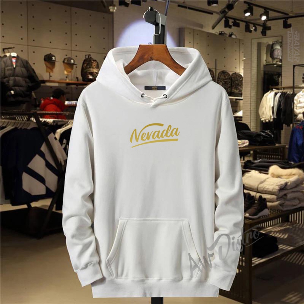 COD Hoodie Distro NVD Line Text Gold Premium Quality Sweater Tulisan Jaket Cewek/ Cowok Kata-Kata Hoodie Sablon