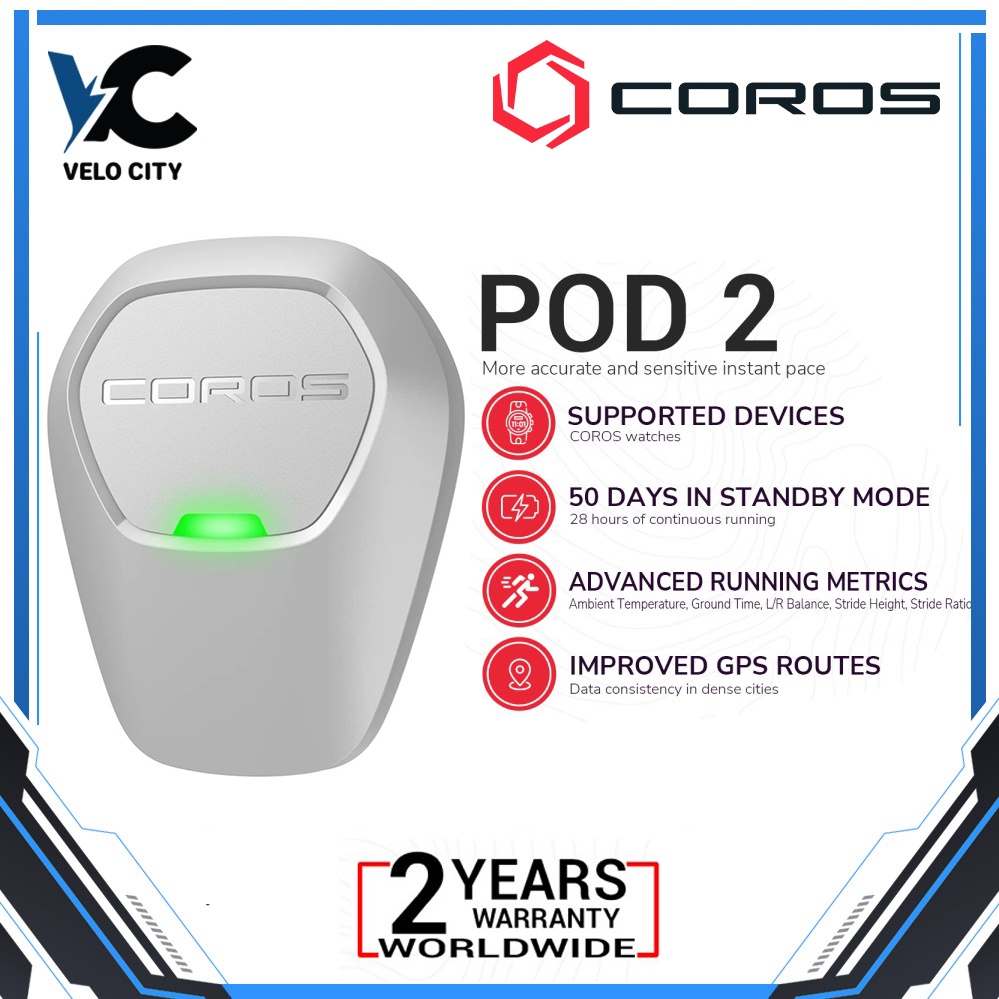 Coros Run Pod 2 GPS Garansi 2 Tahun