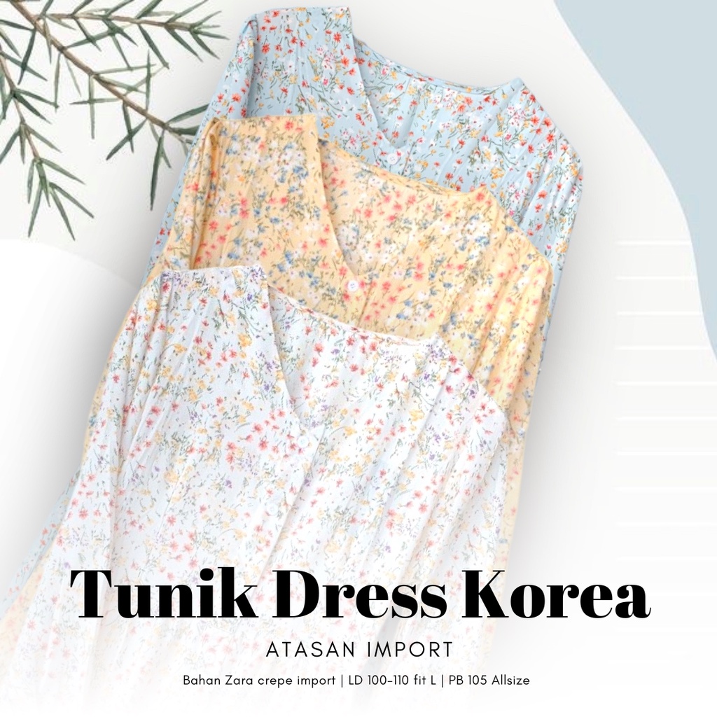 Eefbee - Dress/Tunik Korea Atasan Import