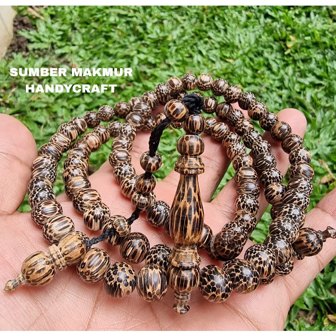 Tasbih Muslim Kayu Liwung Tasbih Kayu Liwung Serat Macan