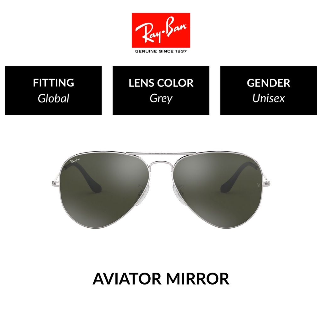RAY-BAN Aviator Large Metal | RB3025 W3277 | Global Fitting | Sunglasses | 58mm