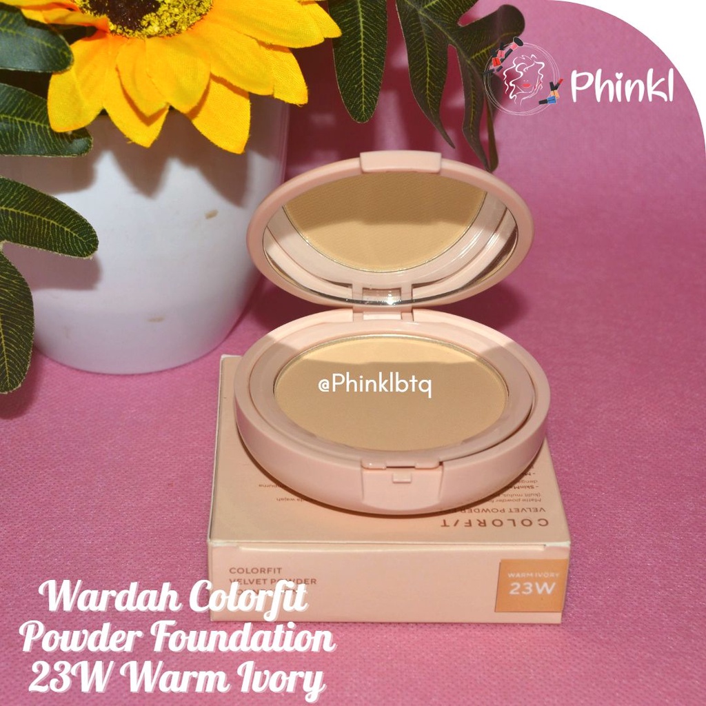 `ღ´ PHINKL `ღ´ ᘺᗩᖇᕲᗩᕼ Wardah Colorfit Velvet powder Foundation bedak padat