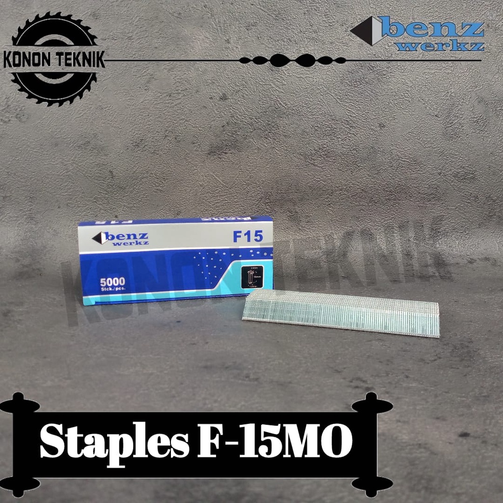 

Isi Staples refill paku tembak F-15MO air nailer gun Benz Werkz - Isi Staples refill paku tembak F-15MO air nailer gun Benz Werkz