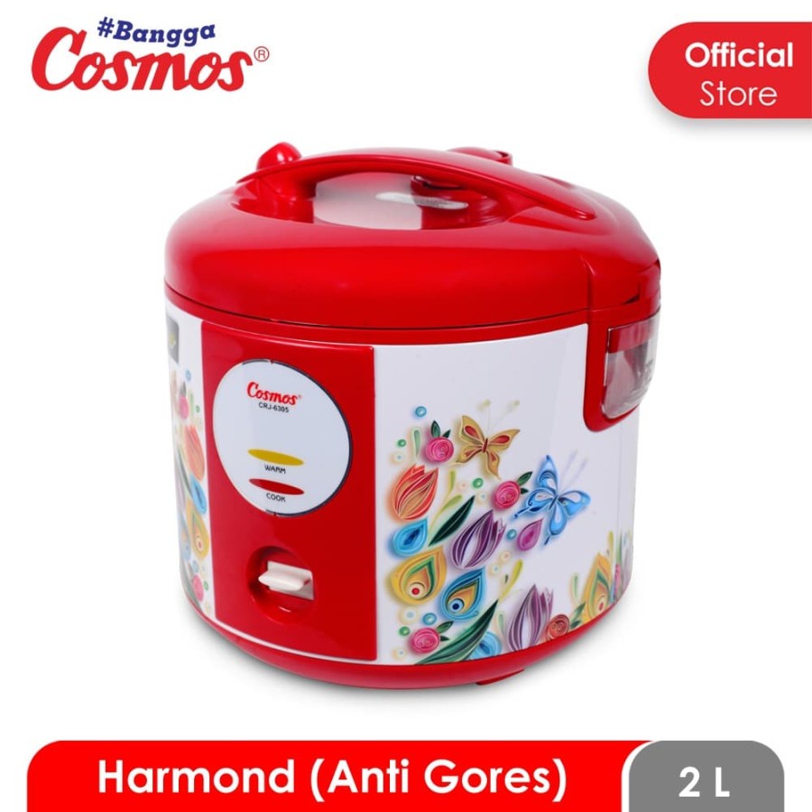 Rice Cooker Cosmos CRJ 6305 2 L Harmond Anti Gores Magic Com CRJ6305 Harmon Penanak Nasi Panci Anti Lecet