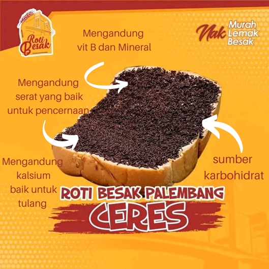 

MAKANAN CEMILAN PALEMBANG ROTI BESAK ISI EXTRA CERES MURAH