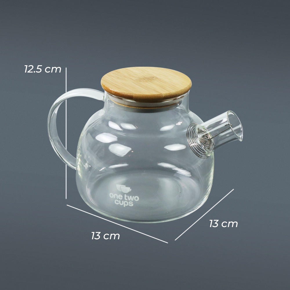 Teko Pitcher Teh Chinese Teapot Maker Borosilicate Glass 1L - BR-384 - 7RHXVYTP Transparent