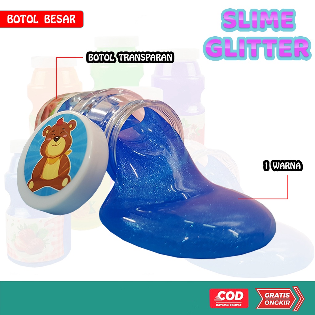 Mainan Anak Slime/ Clear Slime / Slime Botol Besar 03Y