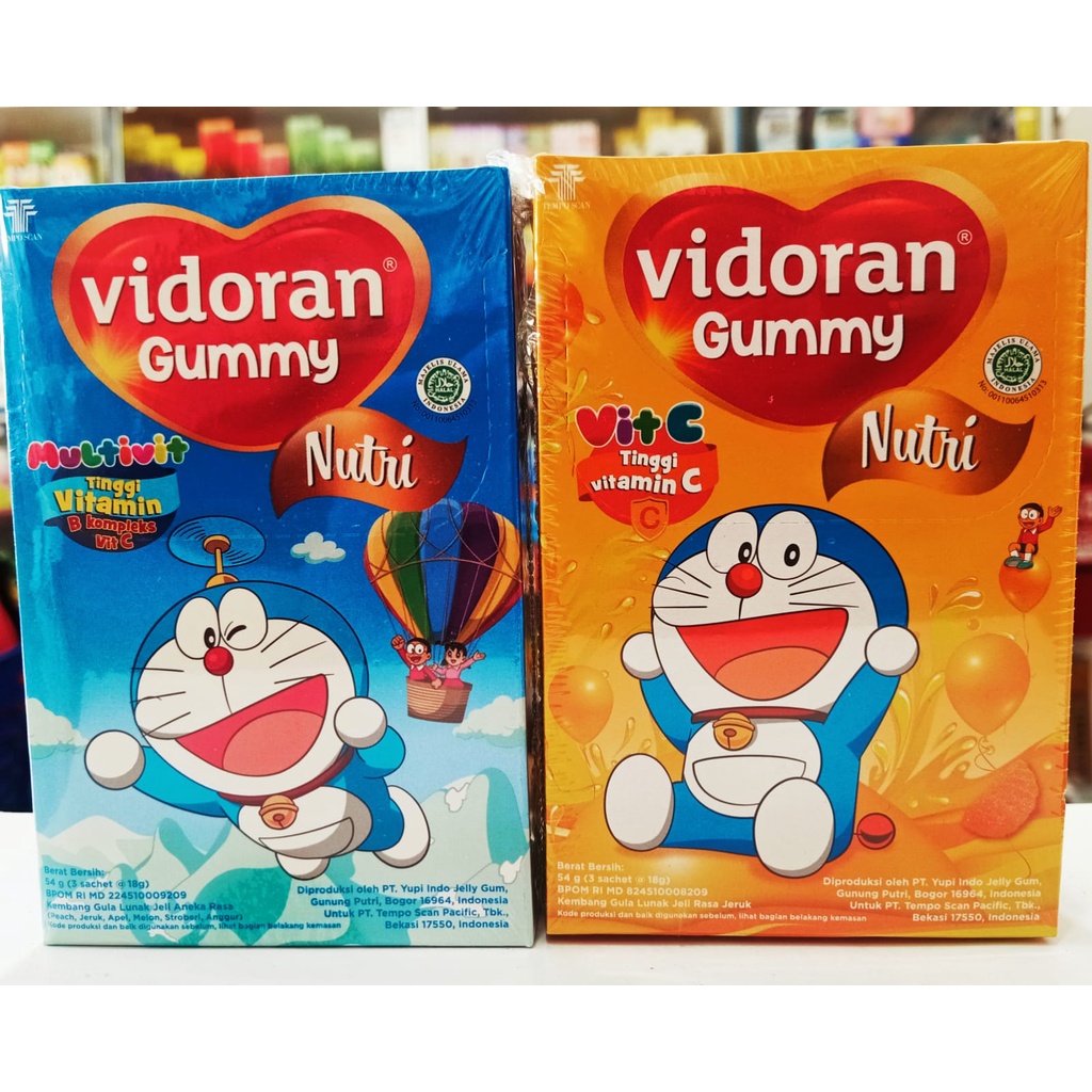 

Vidoran - Permen Jelly Multivitamin Untuk Tumbuh Kembang Anak