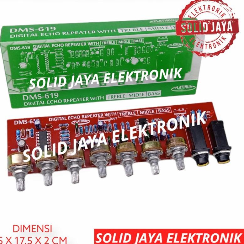 ♥ KIT DIGITAL ECHO REPEATER PLUS TREABLE MIDLE MIDDLE BASS MIC KARAOKE PREAMP PRE AMP PRE-AMP MICROP