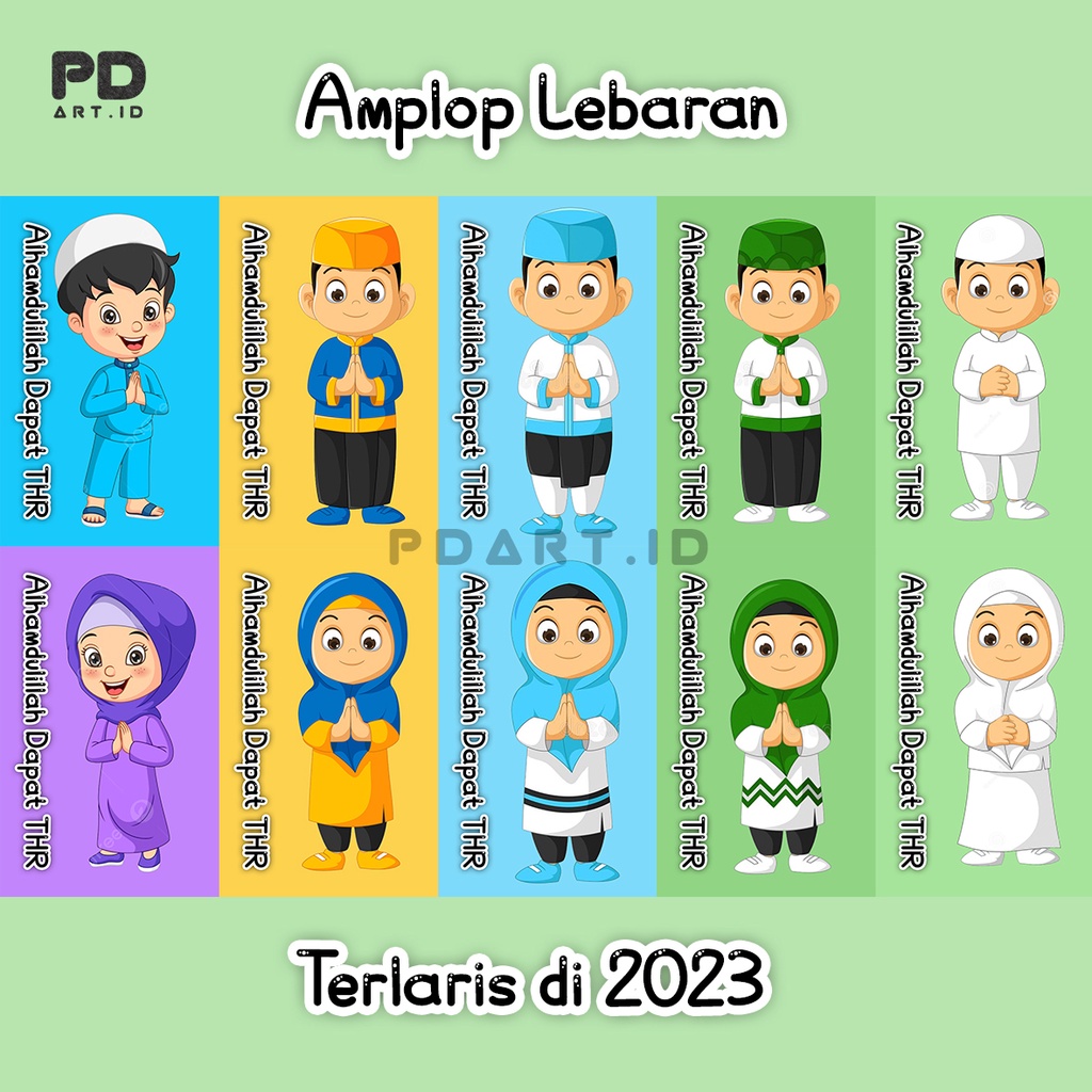 Amplop Lebaran 2023 Viral 10 Pcs Motif Peluk