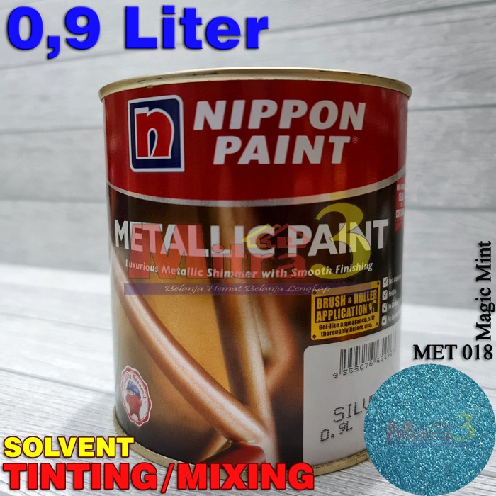 ] Nippon METALLIC PAINT Solvent Cat Metalik Dinding Kayu Besi MAGIC MINT