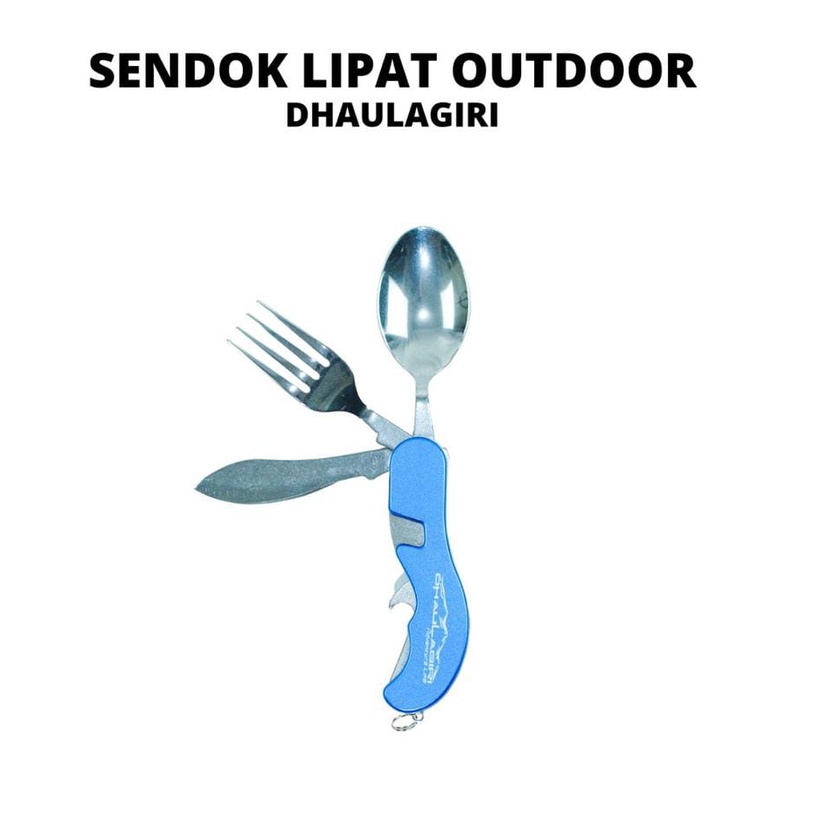 Sendok lipat multifungsi dhaulagiri - sendok lipat outdoor - sendok lipat camping