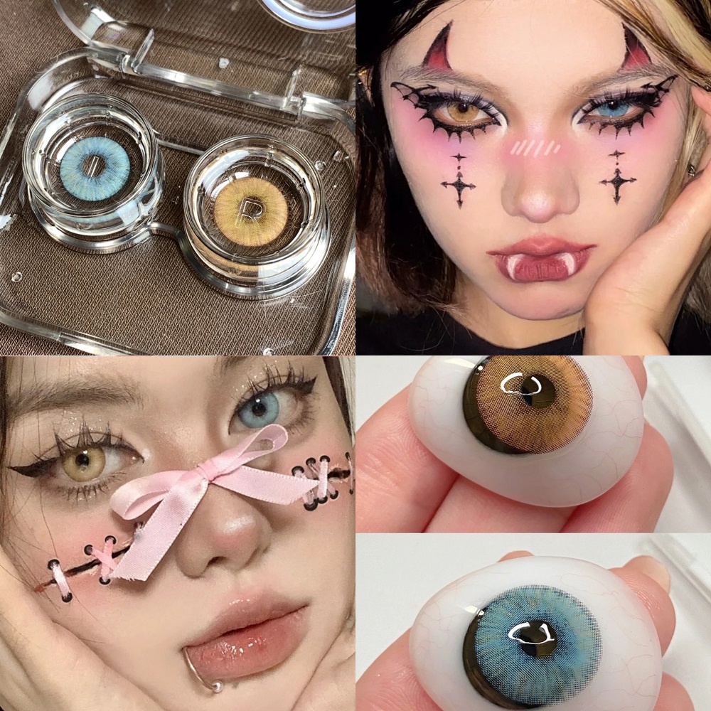 SOFTLENS KOREA KPOP IMPORT MATA BERKILAU NORMAL NEW YORK COSPLAY NYP