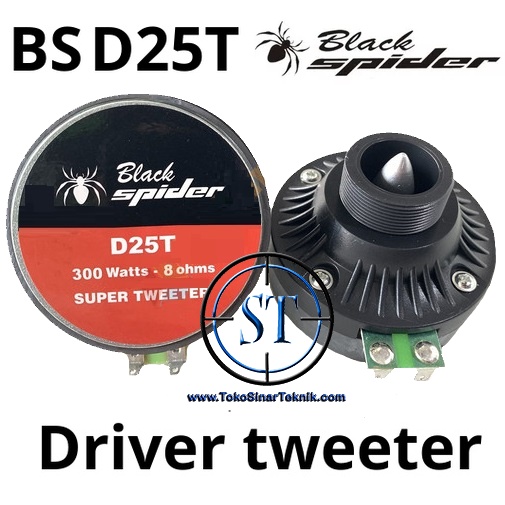 Super Driver Tweeter D 25T D25T Titanium Tweter Model Drat 300 Watt 8 Ohm Voice Coil Spiker Sound System Magnet Spul Spool Horn Model Putar