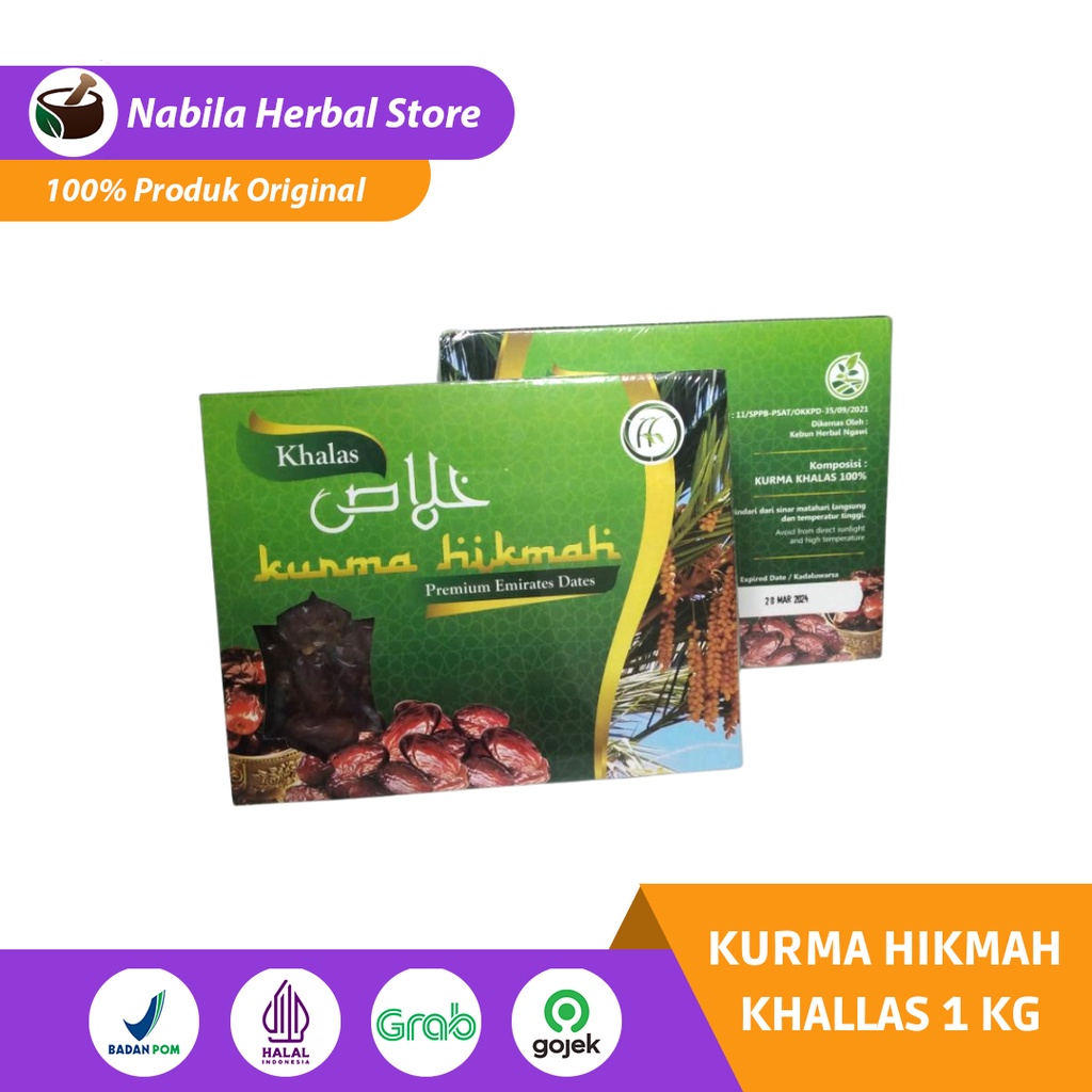 

Kurma Hikmah Khalas Kholas 1 kg