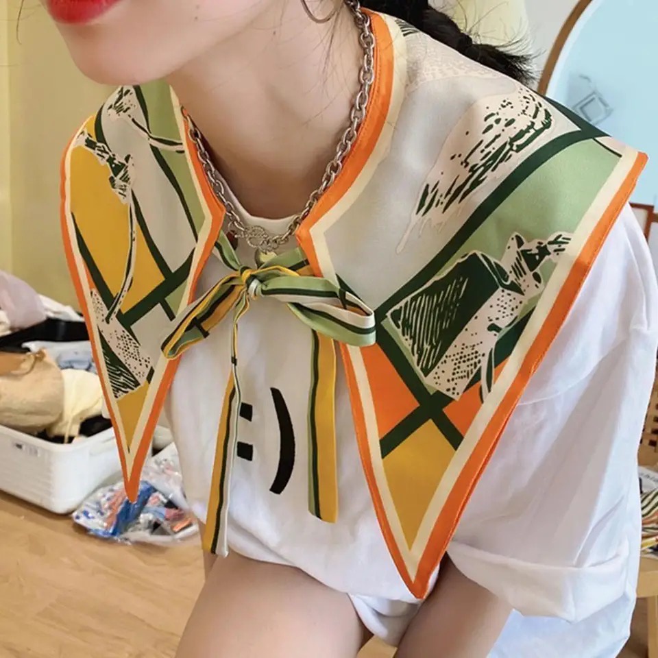 Syal Kerah Selendang Wanita Kemeja Palsu Dapat Dilepas Baju Kerah Leher Wanita Kerah Palsu Leher Gau