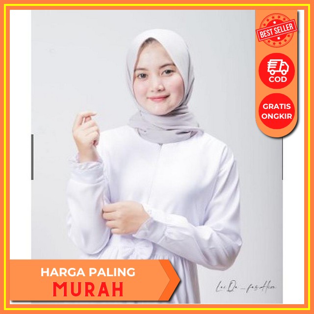 Gamis Dress Mewah Murah Original Remaja Kekinian Wanita S4O9 Terbaru Dewasa Import Korean Style Casu