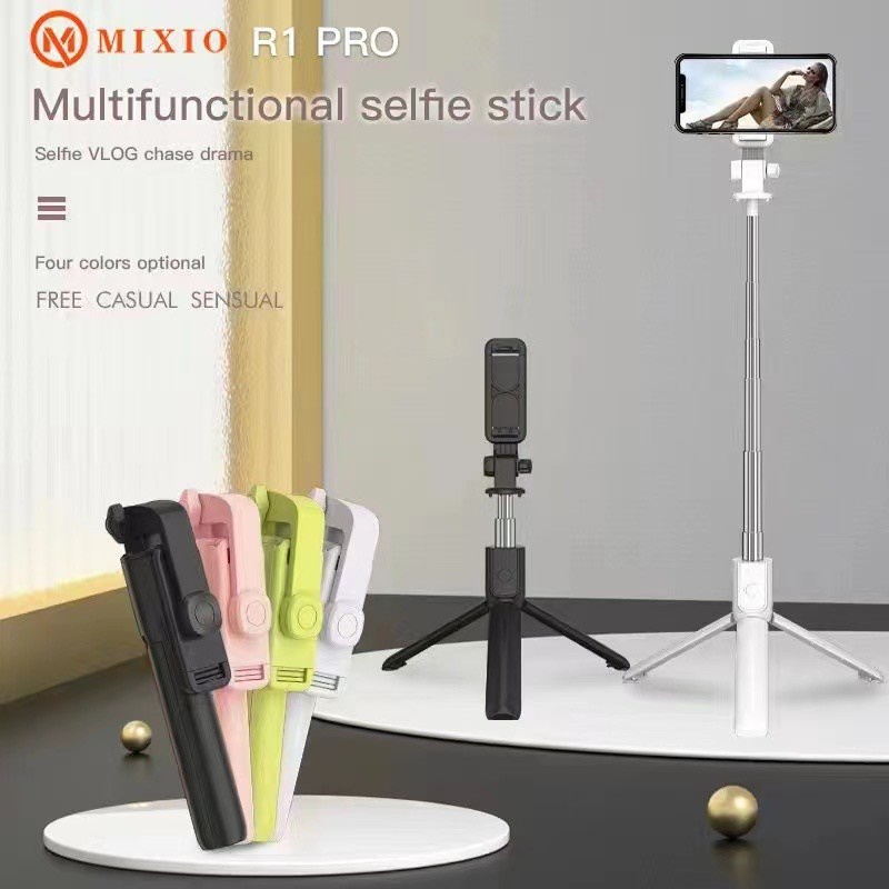 MIXIO - R1 PRO TRIPOD TONGSIS 3 in 1 / TONGSIS WIRELESS TRIPOD 360° BT