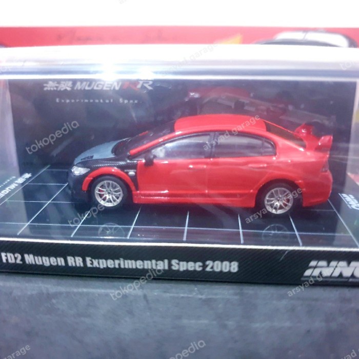 DIECAST INNO64 HONDA CIVIC FD2 MUGEN RR EXPERIMENTAL SPEC 2008 TERBARU