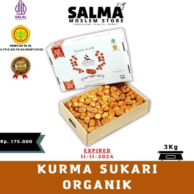 

Kurma Sukari Premium 3Kg Castle Farm Korma Sukkari Basah Tokosimbah00