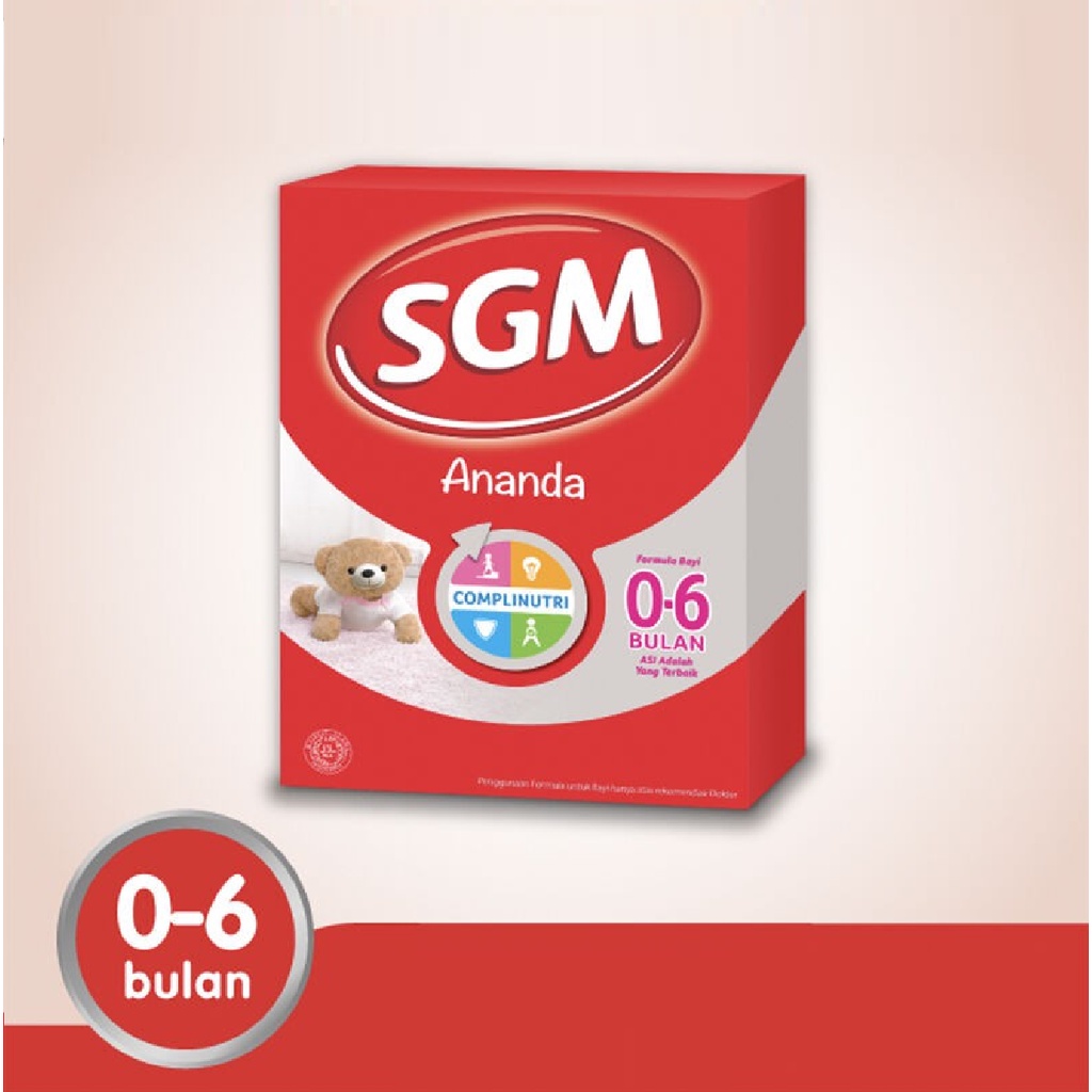 Susu Bayi SGM Ananda 1 - Susu Formula Bayi 0-6 Bulan 150gr, 400gr, 600gr, 1000gr