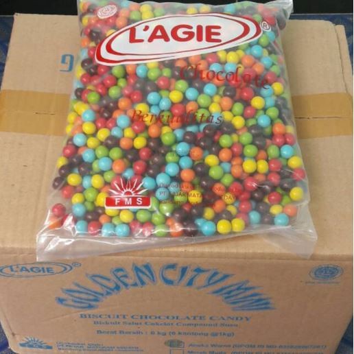 

Coklat Lagie Coklat Lagie MINI WARNA PELANGI Coklat Biscuit 1KG