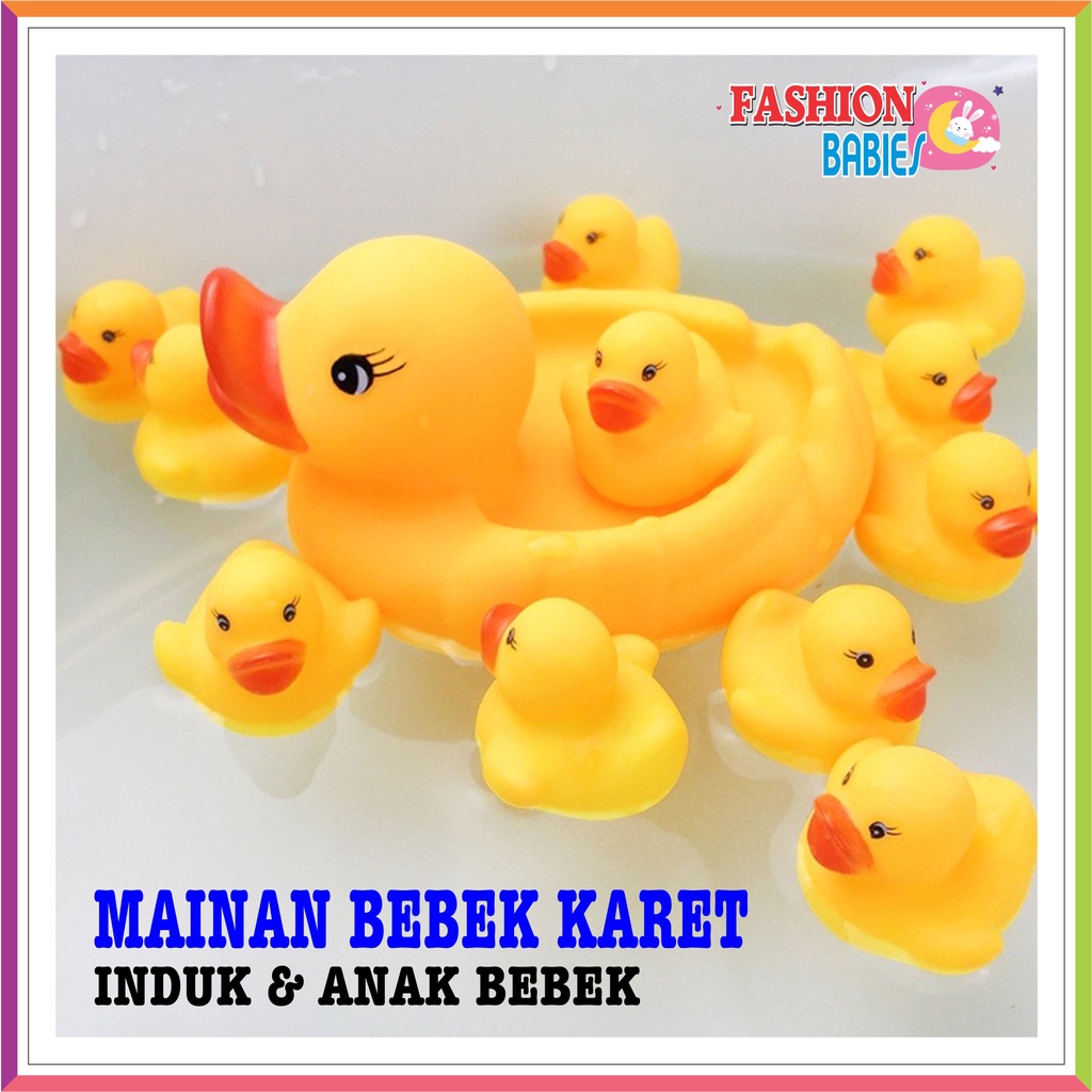 MAINAN BEBEK KARET INDUK &amp; ANAK BEBEK | MAINAN MANDI ANAK BAYI ❤ Fashionbabies ❤