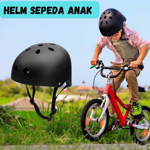 Helm Sepeda Anak Helmet Pelindung Kepala Bersepeda Olahraga Skateboard - Helem Aktifitas Olah Raga O