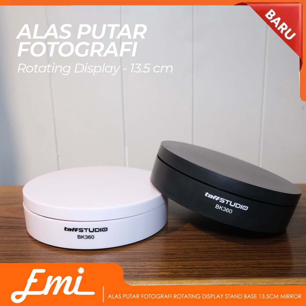 TaffSTUDIO Alas Putar Fotografi Rotating Display Stand Base Mirror