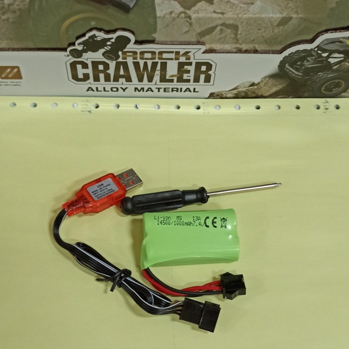 Mobil rc remote control 6241 Rock Crawler 1:16 JPRE USB charger Hitam ( lavar stores id )