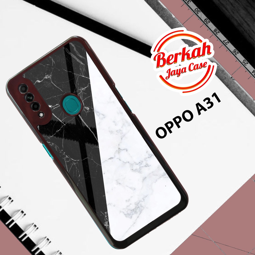 Case OPPO A31 A8 Casing OPPO A31 A8 Case CLR MARBEL Cassing Terlaris Case Keren Casing Hardcase prem