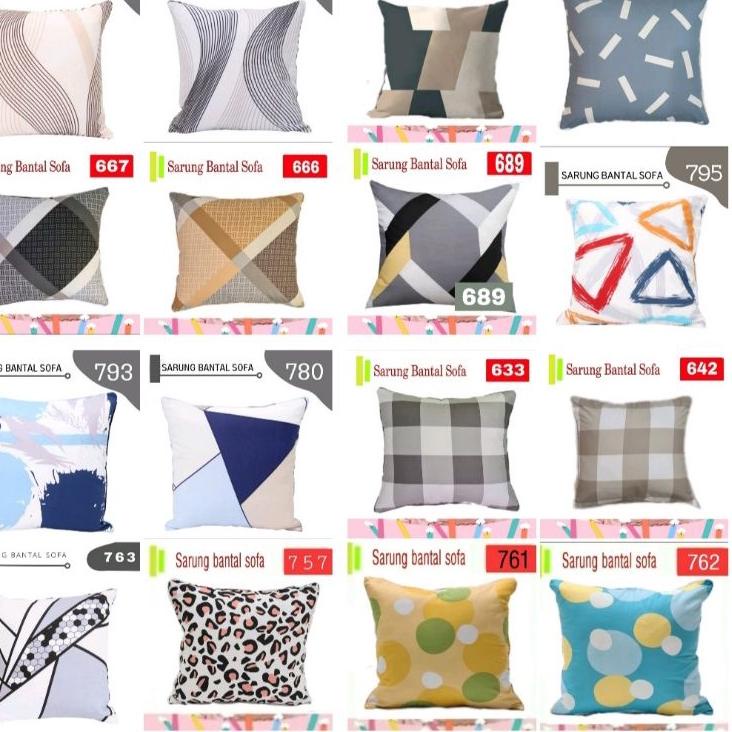 ☆ sarung bantal sofa/kursi 60x60 premium (6003) ✮