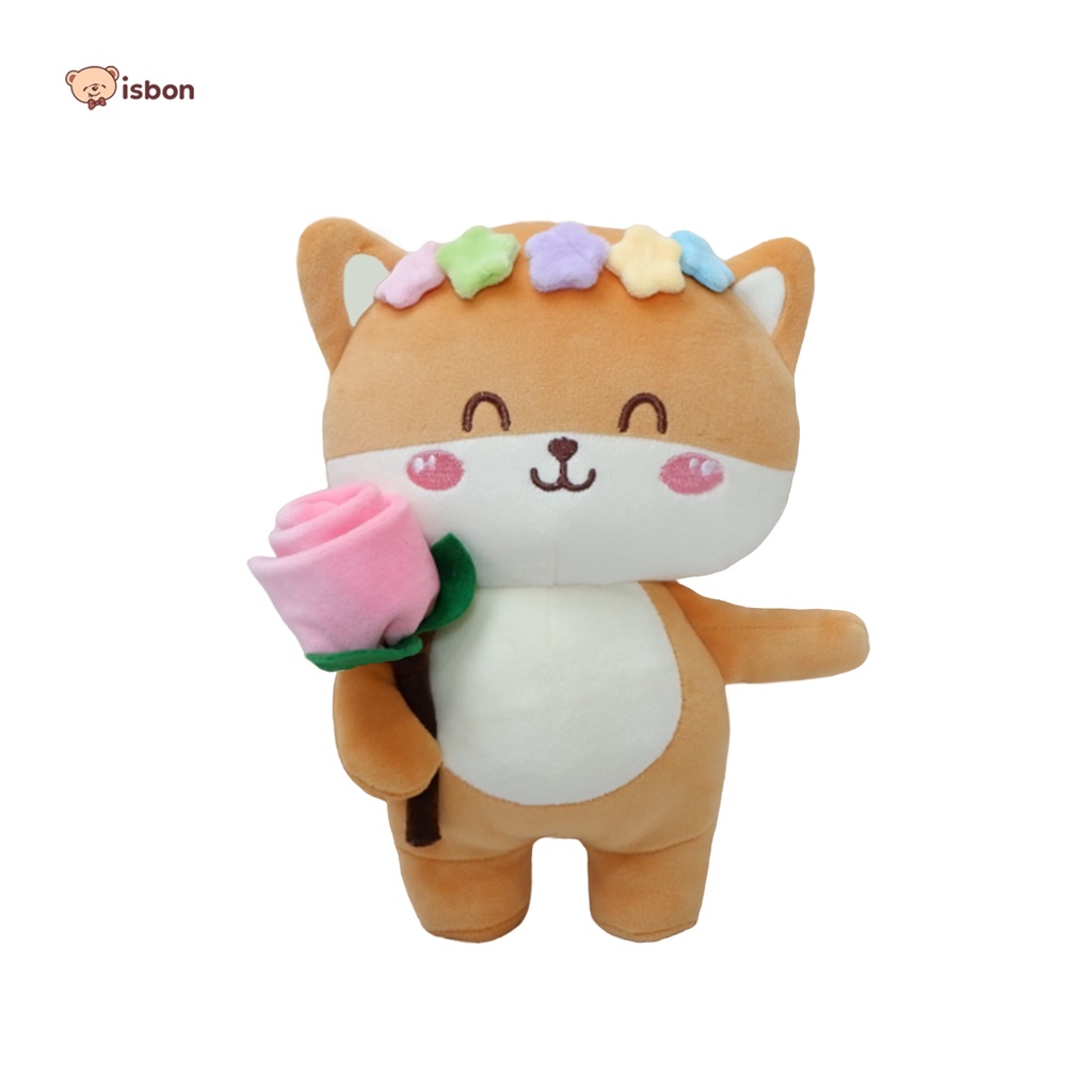 Boneka Bring Me Flower 22cm Series STD Karakter Hewan Bahan Lembut Lucu Mungil Printing by Istana Boneka