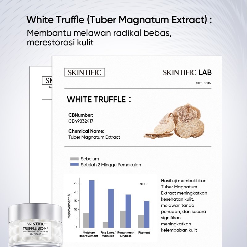 SKINTIFIC TRUFFLE BIOME SKIN REBORN CREAM GEL MOISTURIZER PELEMBAB WAJAH