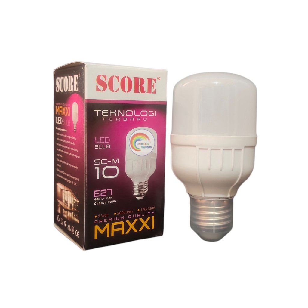 Paket 10 Pcs SCORE Maxxi Lampu LED Capsule 10 Watt