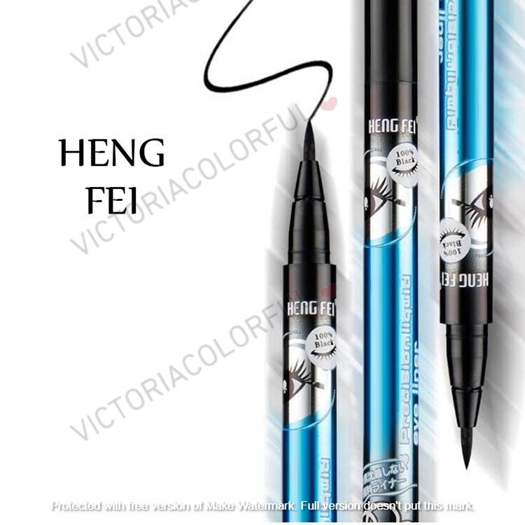 Hengfei Eyeliner Pen Cair Waterproof (Red/Blue) Pen tahan air dan tahan lama