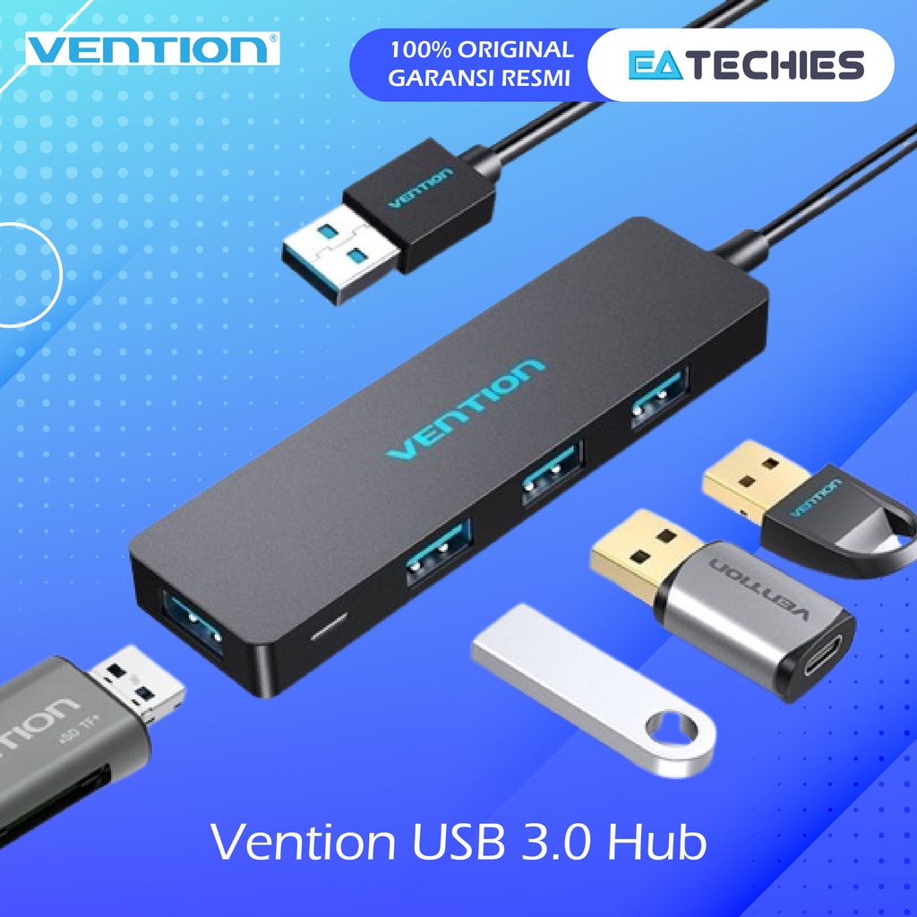 Vention High Speed USB 3.0 Hub for Windows Mac Linux - USB3.0 15CM