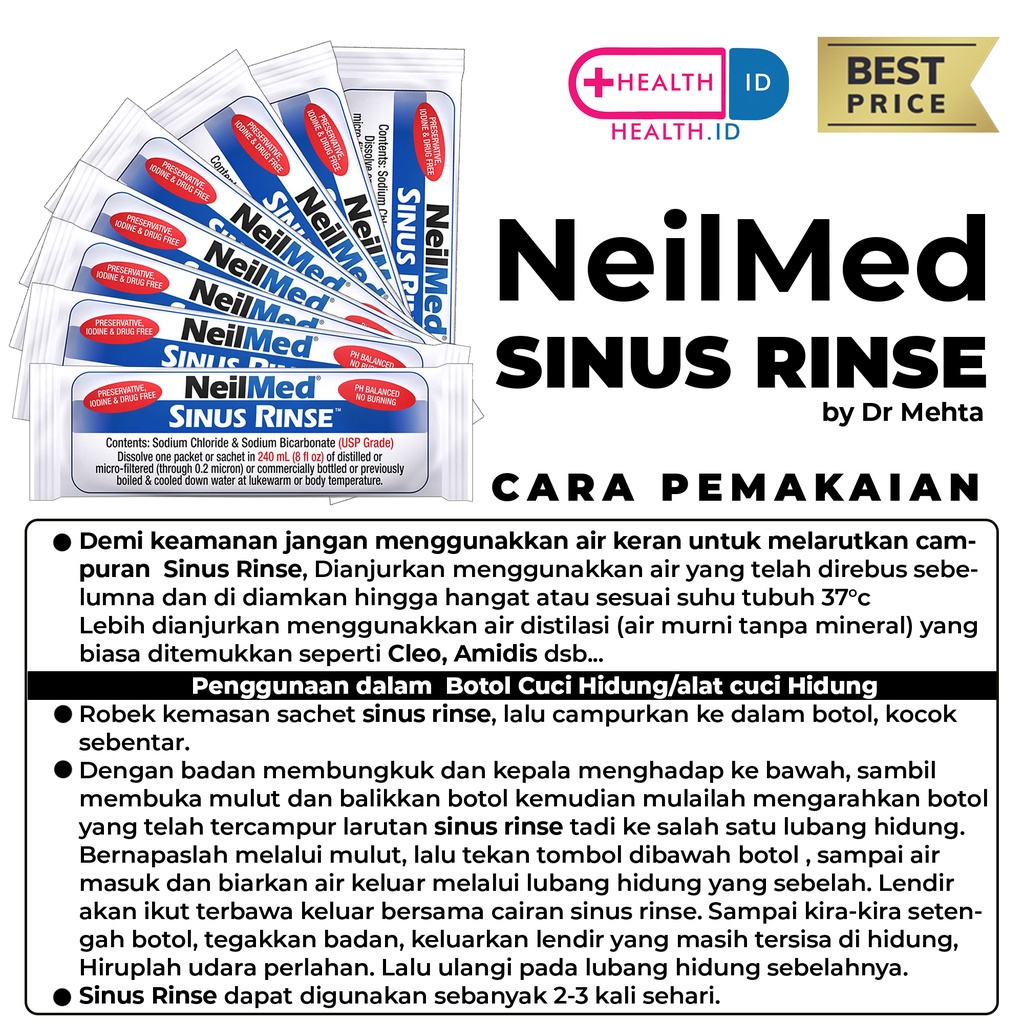 1 Box isi 120pc Neilmed Sinus Rinse &quot;PROMO HARGA TERMURAHH!!&quot;&quot;