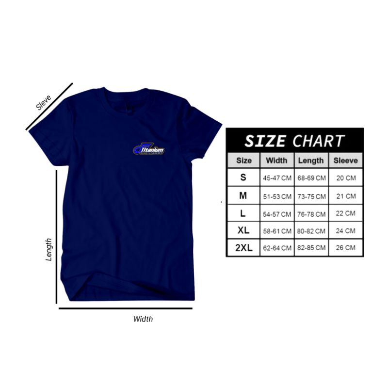 KAOS DF TITANIUM DESIGN VECTOR ORIGINAL COTTON COMBED 24S