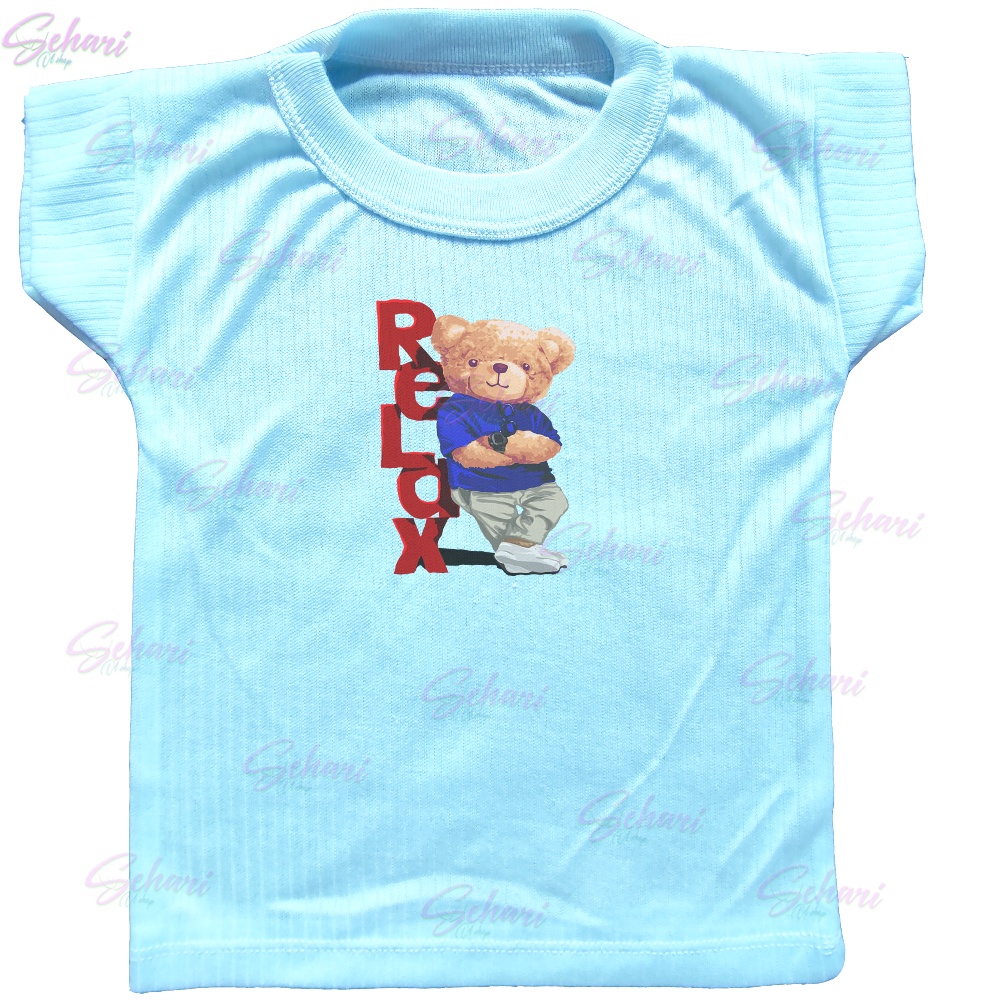 paket 3/6 pcs kaos oblong motif gambar press 6- 12 bulan baca diskripsi sebelum beli