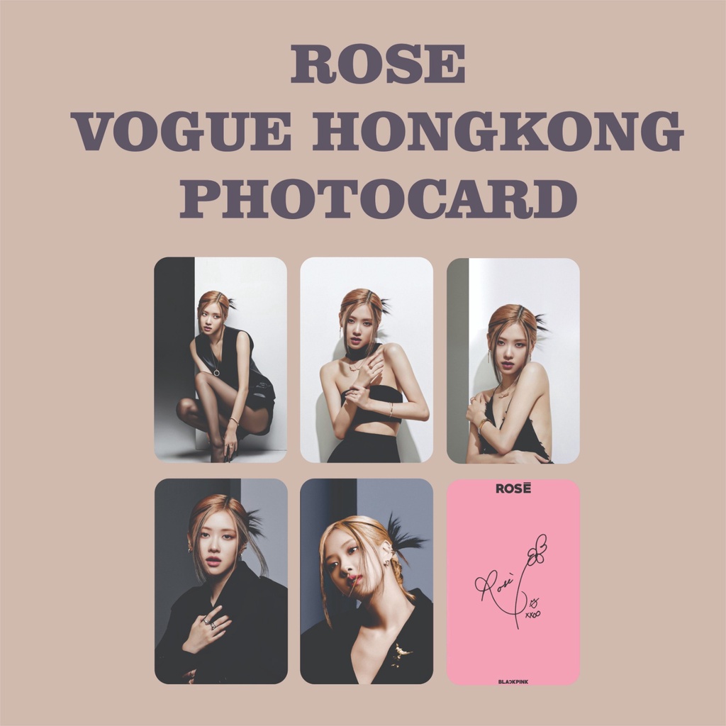 PHOTOCARD BLACKPINK ROSE VOGUE HONGKONG