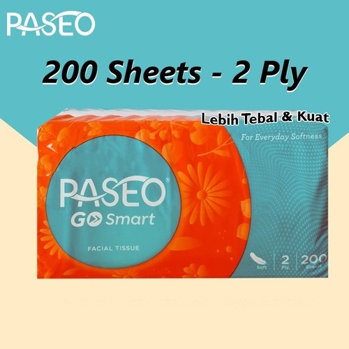 TISSUE PASEO WAJAH ISI 250 SHEET / Tisu Travel [ 1 KG MUAT 5 PACK ] - Facial Paseo Tisu