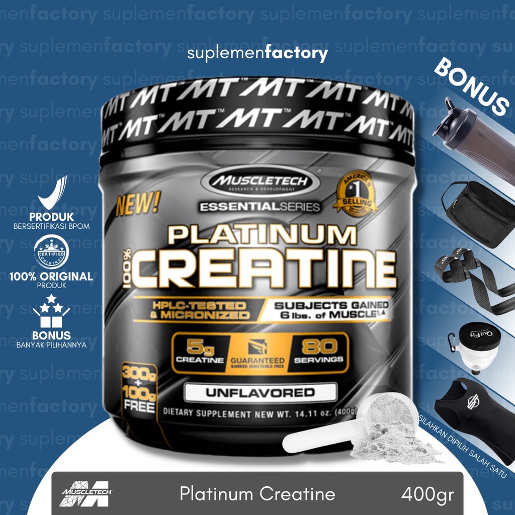 Muscletech Platinum Creatine Monohydrate 400 Gr 400gram