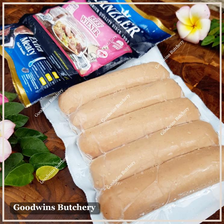 

Kanzler sosis Wiener beef sausage frozen 6" 15cm 5pcs 360g
